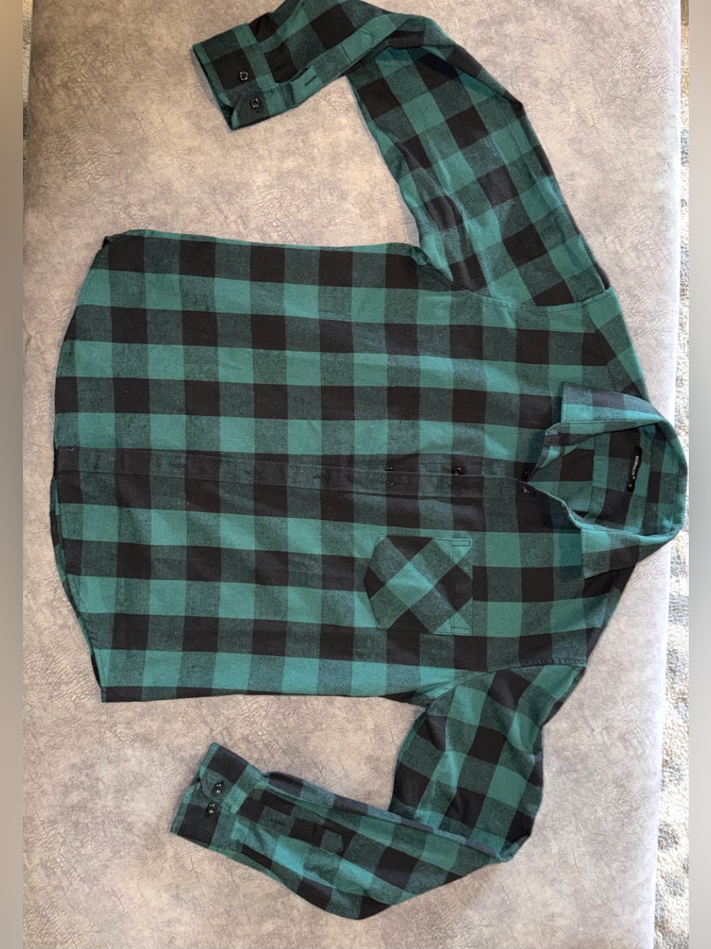 Dokkia Men's Casual Long Sleeve Buffalo Plaid Flannel Shirt Medium